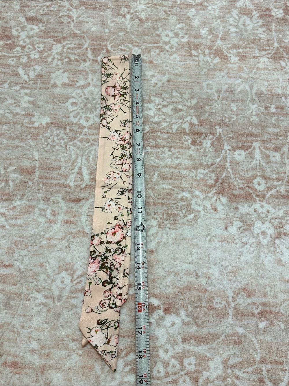 NEW 🌸 Satin Floral Twilly Scarf Tie - Picture 5 of 6